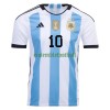 Maillot de Supporter Argentine 3 Star MARADONA 10 Domicile Coupe du Monde 2022 Pour Homme